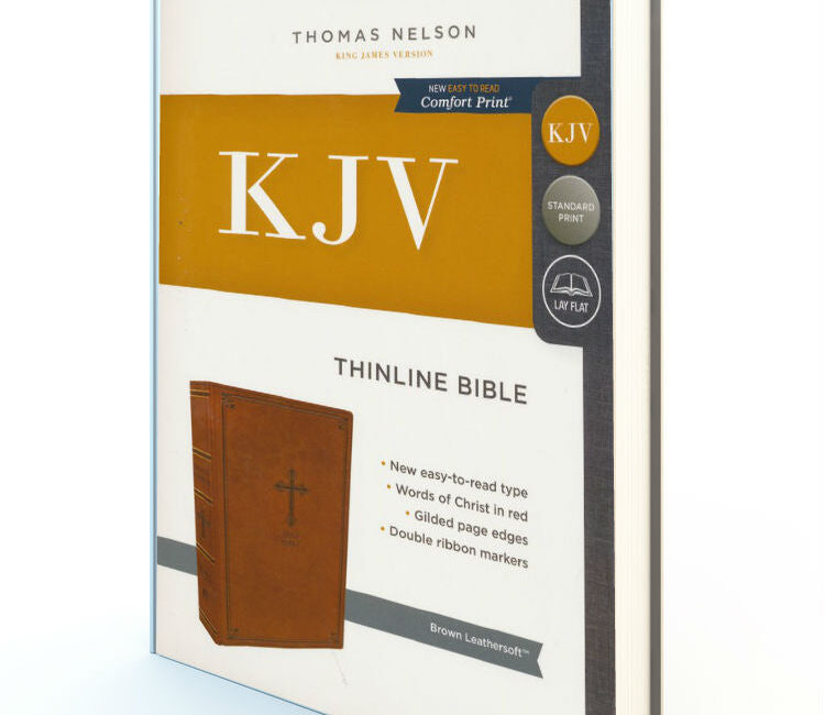 Thinline Bible - KJV Brown Leathersoft - Redemption Store